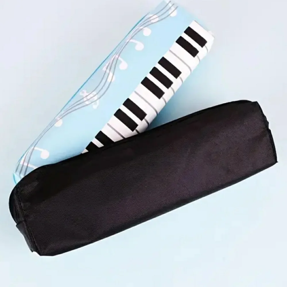 NEW Piano Music Black and White Pencil Case